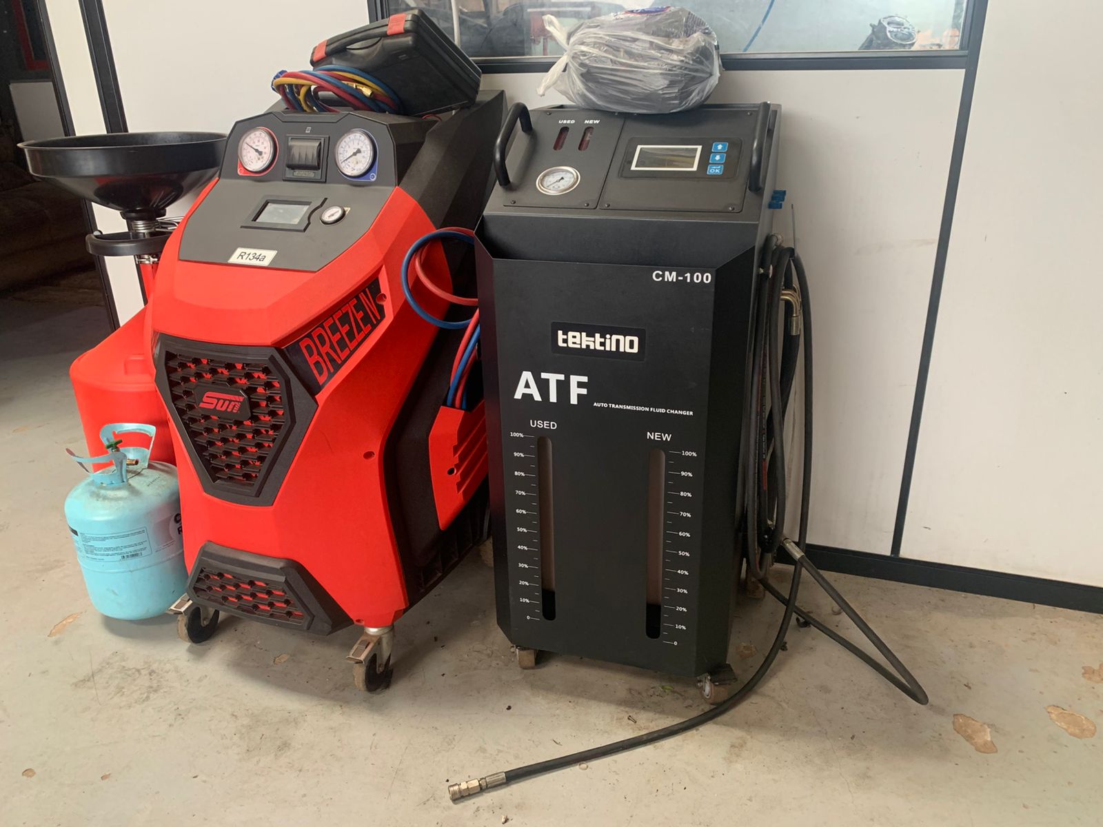 Máquina de troca de fluido ATF e equipamento de ar-condicionado da oficina